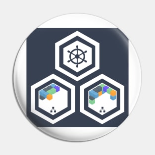 Microservices Kubernetes Cluster Control Plane Nodes Apps Services Dark Background Pin