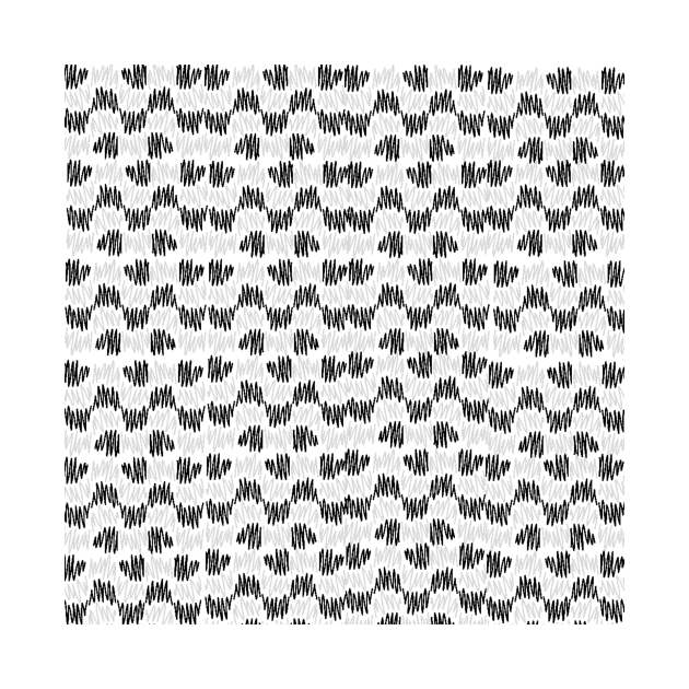 Black and white zig zags by HappyHome