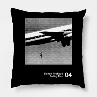 Blonde Redhead - Falling Man / Minimalist Graphic Artwork Design Pillow