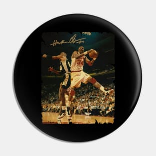 Hakeem Olajuwon - Vintage Design Of Basketball Pin