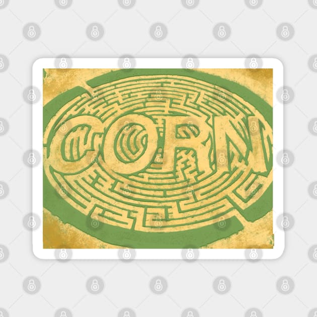 Corn Maze Magnet by ThirteenthFloor