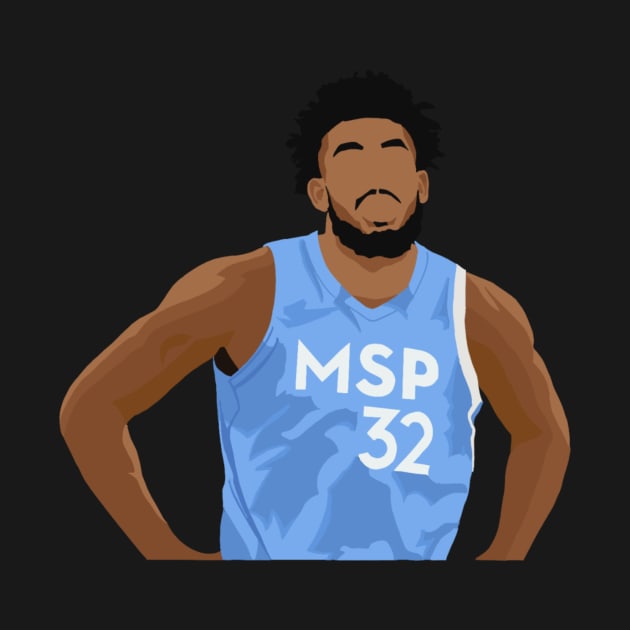 Karl-Anthony Towns in Minnesota Timberwolves Jersey by ActualFactual