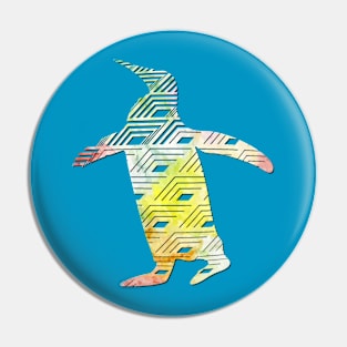 Penguin Watercolor Pin