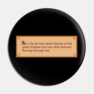 King's Quest Life Saving Water Message Pin