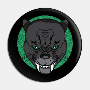 Black Hungry Cat Pin