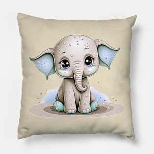 Tiny Trunks Baby Elephant Pillow