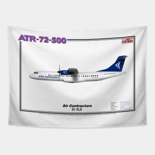 Avions de Transport Régional 72-500 - Air Contractors (Art Print) Tapestry