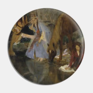 Portrait of Mlle Fiocre in the Ballet "La Source" by Edgar Degas Pin