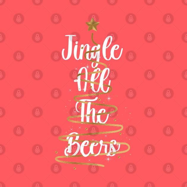 Jingle All The Beers - Merry Christmas - Christmas Sweater by WaltTheAdobeGuy