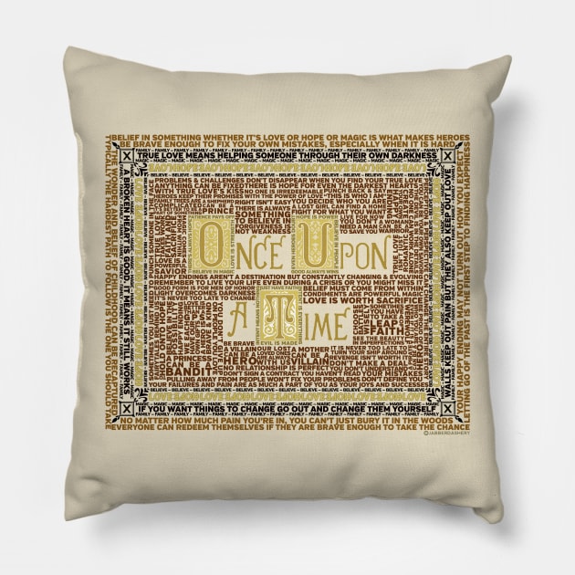 Wisdom of Once Upon A Time Pillow by jabberdashery