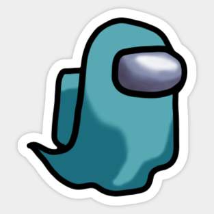 Among Us Ghost Stickers Teepublic Au