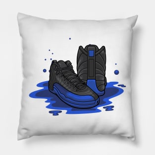 AJ 12 Retro Black Game Royal Sneaker Pillow