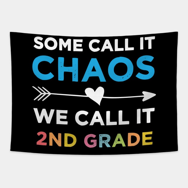 Some Call It Chaos We Call IT 2nd Grade Tapestry by madani04