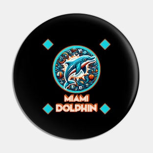 Miami Dolphin Football Zone Pin