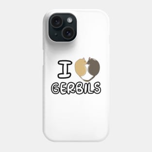 I heart gerbils (sleeping gerbils heart) Phone Case