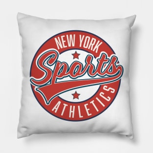 New York Sports Athletic logo Pillow