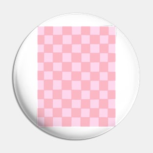 Pink Check Pattern Pin