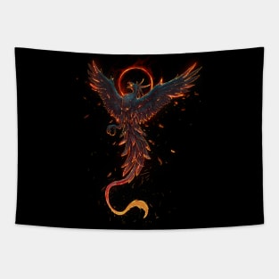 Black Phoenix Tapestry