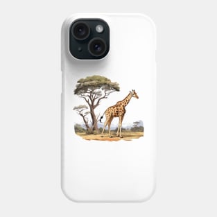 Watercolor Giraffe Phone Case