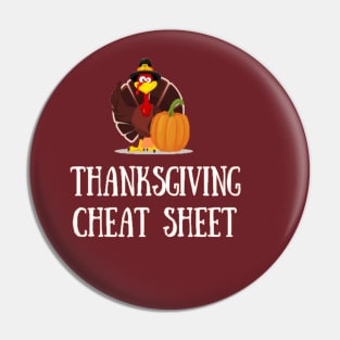 Thanksgiving cheat sheet Pin