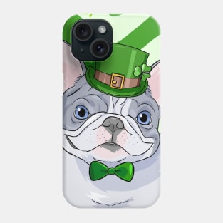 French Bulldog Dog St Patricks Day Irish Leprechaun Phone Case