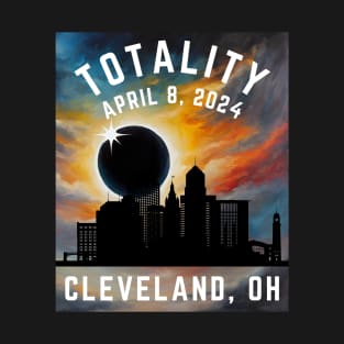 Eclipse April 8 2024 Cleveland Ohio T-Shirt