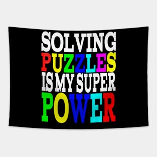 Solving Puzzles Is   For Kids Girls Men Women Tapestry