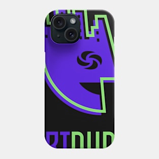 YourArtDude Logo In Blue And Lime Phone Case