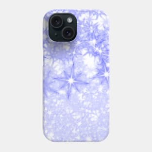 Blue abstract texture glitter sparkle art Phone Case