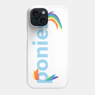 Ponies Typography - Rainbow Dash Phone Case