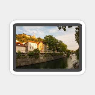Ljubljanici River in Ljubljana, Slovenia Magnet