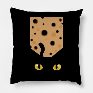 curious cat Pillow