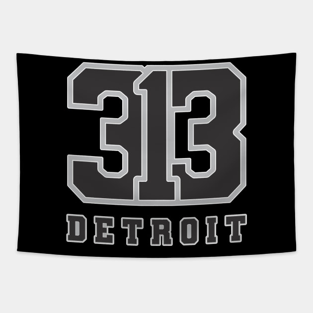 313 Detroit Jersey Style Tapestry by Blasé Splee Design : Detroit