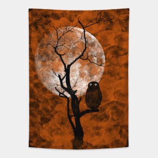 Orange Night Tapestry
