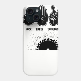Rock Paper Scissors Table Saw Phone Case