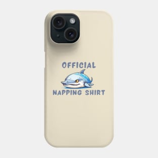 Napping shirt shark Phone Case