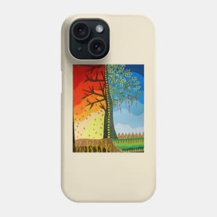 colorful tree Phone Case