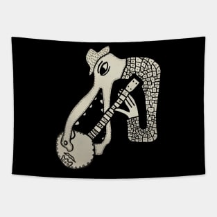 Alligator Eat Banjo Tapestry