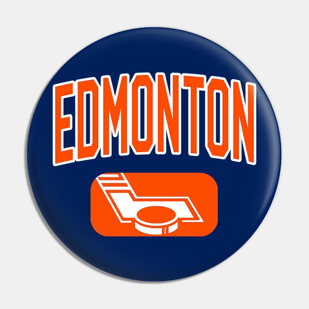 Edmonton Hockey (Blue) Pin by Locker Room Originals