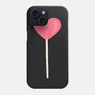 I Heart You Pink Lollipop Phone Case