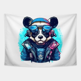 cool panda - anime style Tapestry