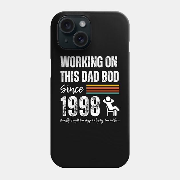 Working On This Dad Bod Since 1998 Phone Case by ZombieTeesEtc