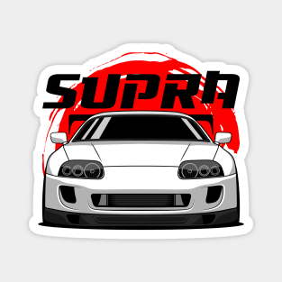 JDM White Supra Magnet