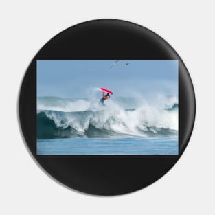 Bodyboarder in action Pin