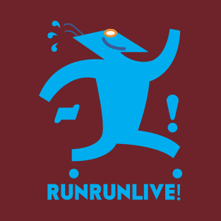 RunRunLive Blue Logo for shirts T-Shirt