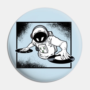 DJ Astronaut Pin