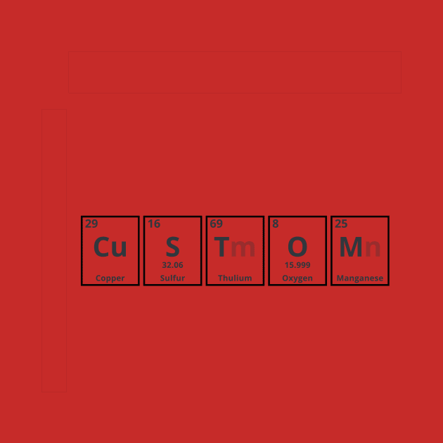 Periodic Table Science Custom Element by ProDigiDesigner