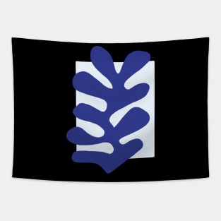 Blue Leaf Painting Tapestry