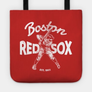 bos ton red sox - white vintage Tote