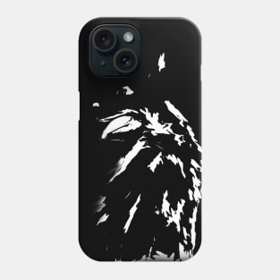 Colorful Animals - black dog Phone Case